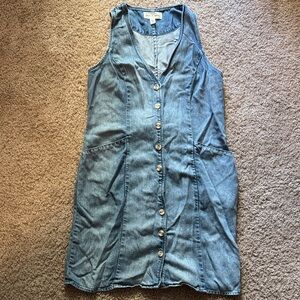 Cloth & Stone Blue Denim Top